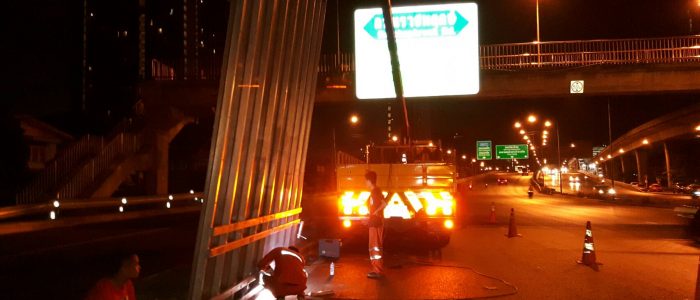 การติดตั้งป้ายราชพฤกษ์-กัลปพฤกษ์