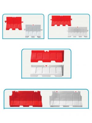กำแพงจราจร แบริเออร์พลาสติก