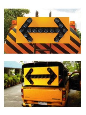 ป้ายเตือนไฟกระพริบ ติดท้ายรถ